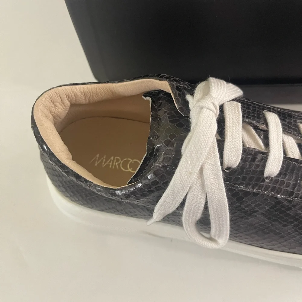 Marc Cain black snake skin sneakers‎ New size 10 women’s